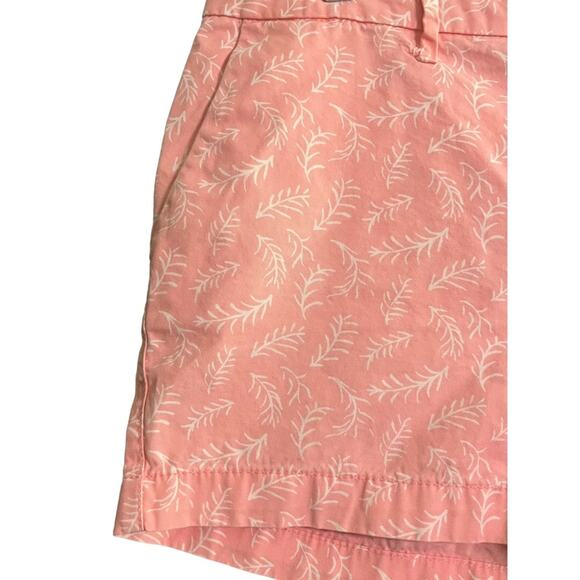 Old Navy Womens What A Dahlia Size 8 Pink & White Flat Front Shorts Summer Beach - Picture 2 of 8